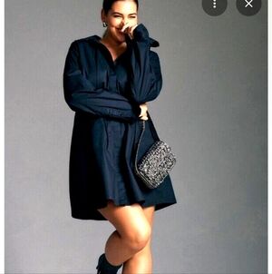 Pilcro 3XL Black Pintuck Dress Mini Anthropologie